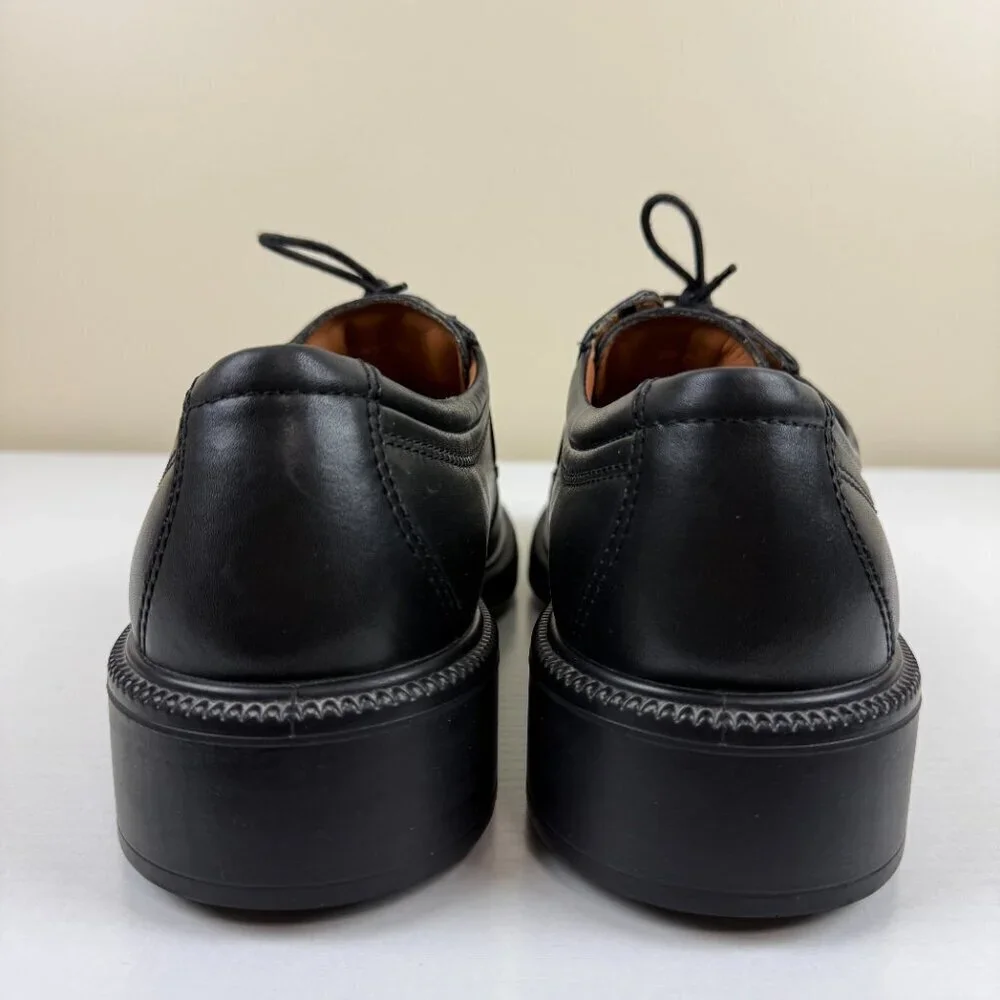 EUC ECCO City Black Leather Oxford Dress Shoes